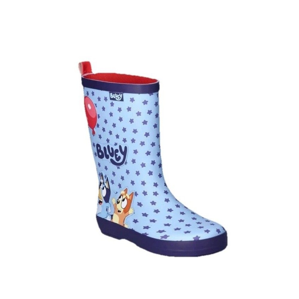 Groundup Bluey Toddler Rain Boots Slip-on Blue Size 7/8 NWT